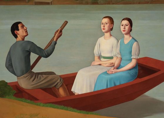 Antonio Donghi. Gita in barca, 1934, Fondazione Elena e Claudio Cerasi, Palazzo Merulana, Roma