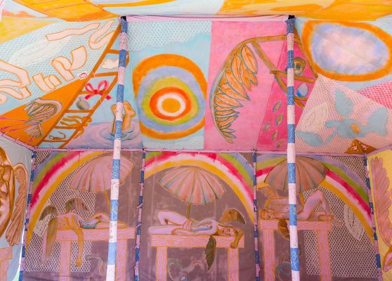 Francesco Clemente. Anima nomade. Tenda degli angeli, 2013-2014 (dettaglio)