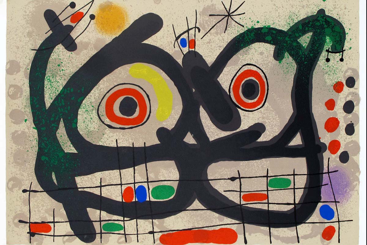 Joan Mirò. Le lezard aux plumes d'or ( La lucertola dalle piume d'oro), 1967. Collezione privata, Francia