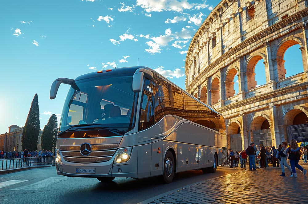 Noleggio Autobus a Roma. Pullman con Autista