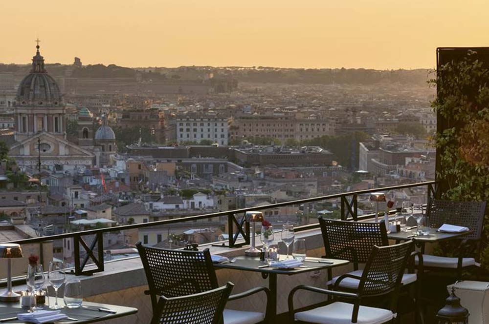 Terrazza panoramica, hotel Hassler