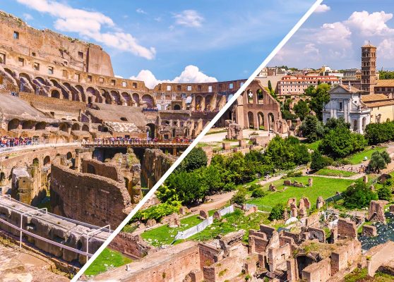 Tour guidato ordinario del Colosseo +accesso a Foro Romano e Palatino
