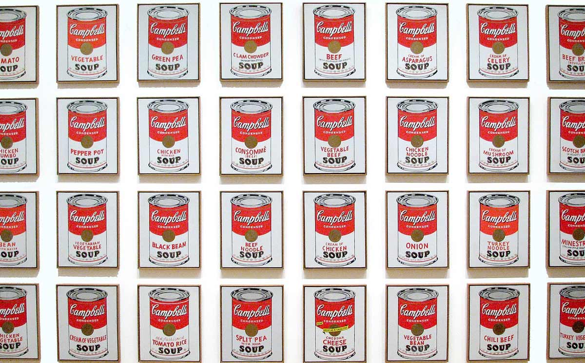 (32) Campbell’s Soup Cans (1962). Andy Warhol. Mostra, Roma